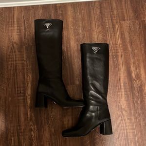PRADA Size 39 Leather Boots